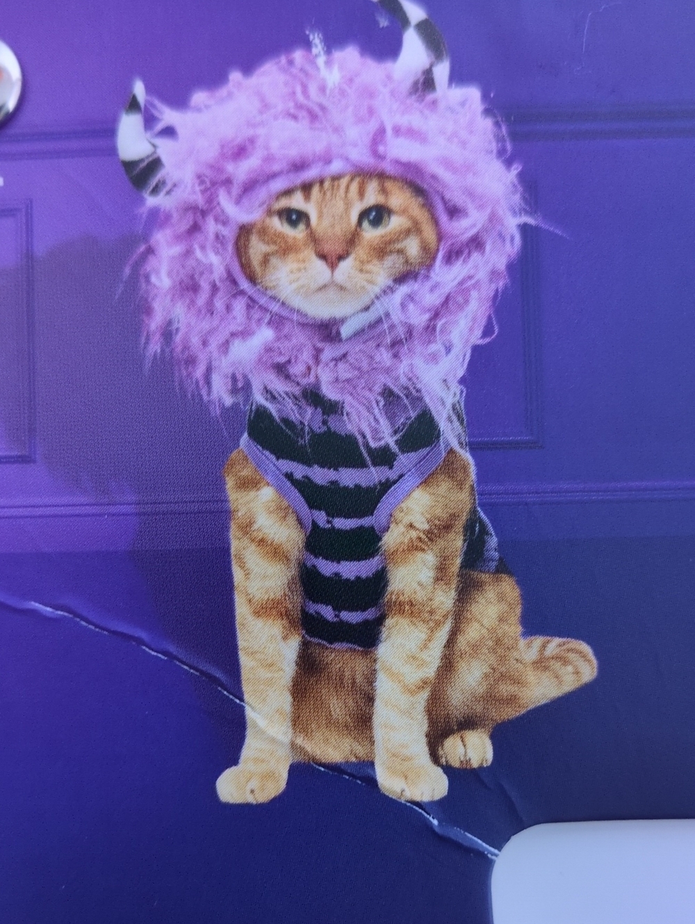 NWT Bootique 2-Piece Purple Monster Cat Costume Set - XS Halloween Pet Outfit
